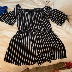 Flowy Striped Romper